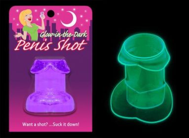 Glow In The Dark Penis Shot Glass Purple