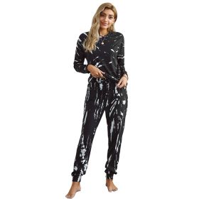 Two Piece Set Tracksuit Women Clothes (Option: Black-L)