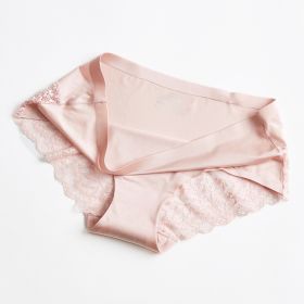 One Piece Women's Underpants Briefs (Option: Pink-M)